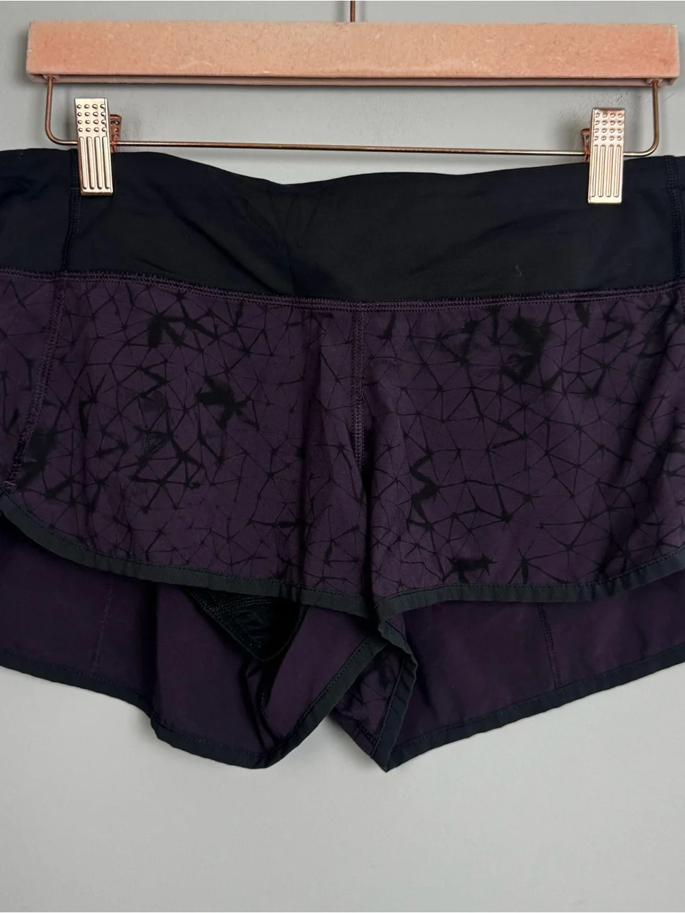 LULULEMON | Vintage Purple Athletic Shorts Black Liner Women’s Size 6